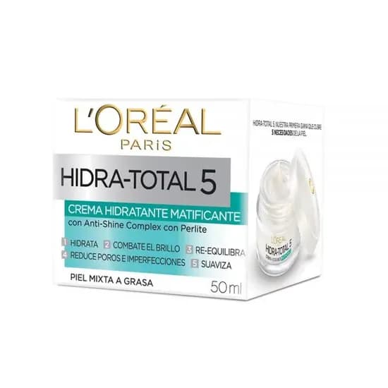 Loreal Crema Hidratante Facial Anti-Arrugas HIDRA-TOTAL5 Dia 50ML