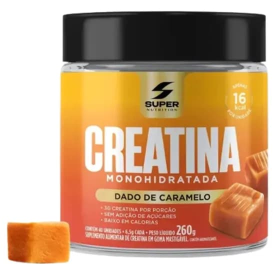 Super Nutrition Creatina Dado Caramelo - Caramelo