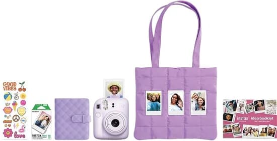 Câmera Instantânea Fujifilm Instax Mini 12 Holiday Bundle Purple