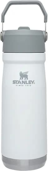 Garrafa Térmica Stanley Classic The Iceflow Flip Straw Water Bottle 650ML - Polar White