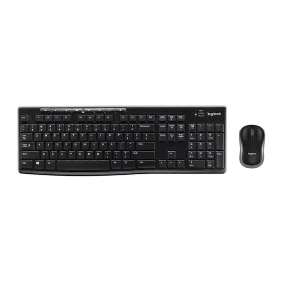 Kit Teclado e Mouse Logitech MK370 920-012063 Sem Fio Espanhol - Preto