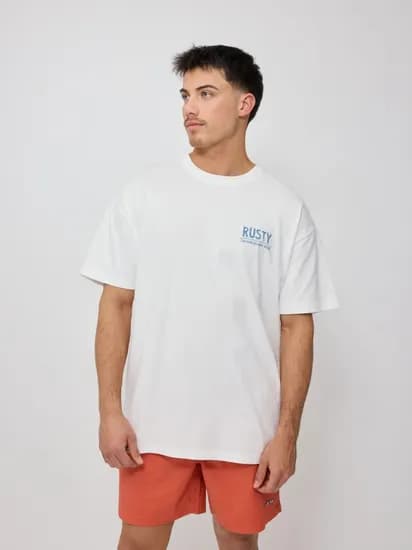 Remera Rusty Rael Masc Blanco