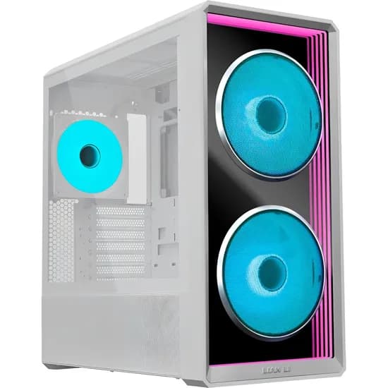Gabinete Gamer Lian Li Lancool 217 Inf 3 Coolers Mid Tower - Branco