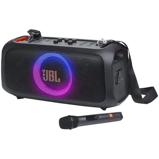 Caixa de Som JBL Partybox On The Go Essential 100 Watts com Bluetooth/USB - Preta