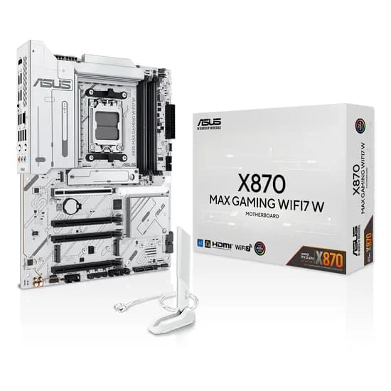 Placa Mãe Asus X870 Max Gaming WIFI7 W Socket AM5 Chipset AMD X870 DDR5 ATX