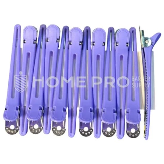 Clipe de Cabelo Lmpro Hair Clip Cor Lilás Croc 12PCS 3566