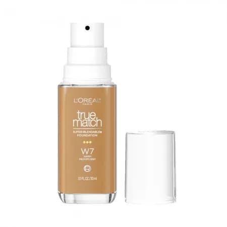 Base Facial L'Oreal True Match Superblendable W7 Warm Medium Deep