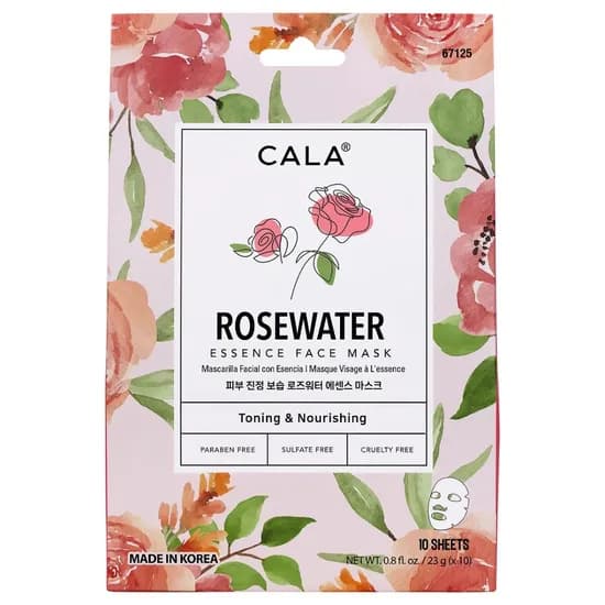 Máscara Facial Cala Nourishing Essence com Água de Rosas