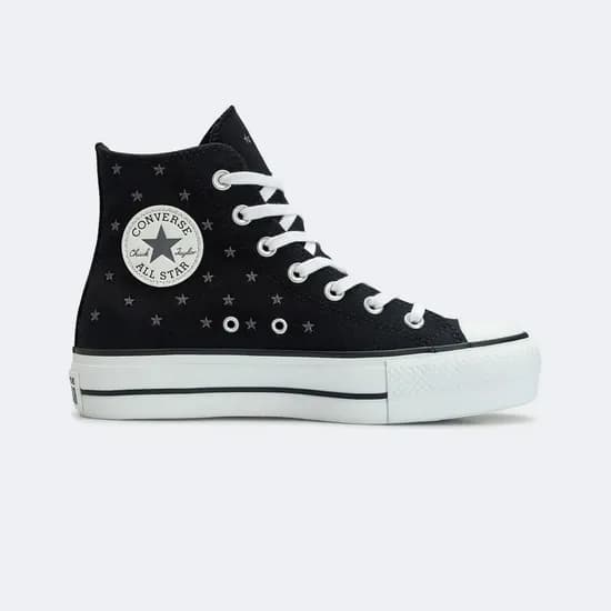 Calzado Converse Lift Embroidered Stars Negro
