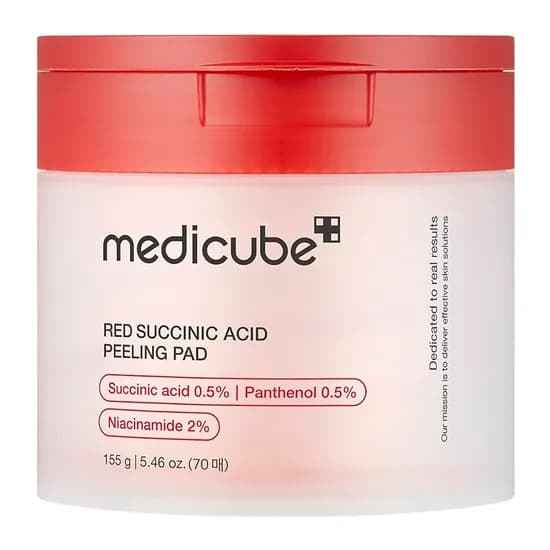 Almofadas Tônicas Medicube Red Succinic Acid Peeling Pad 70 Unidades