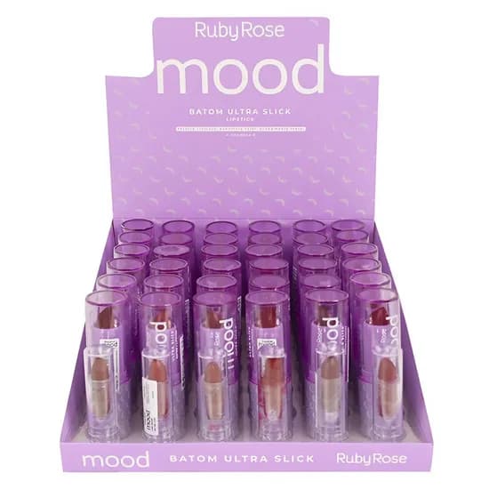 Batom Ultra Slick Ruby Rose Mood HB-7001 - 36 Unidades
