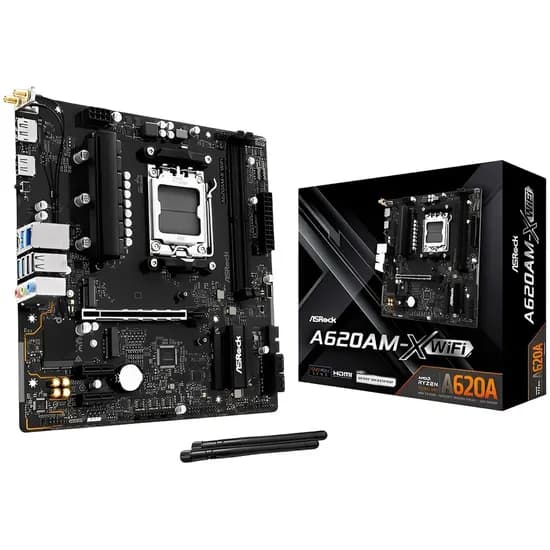Placa-Mãe Asrock A620AM-X Wifi AM5 DDR5