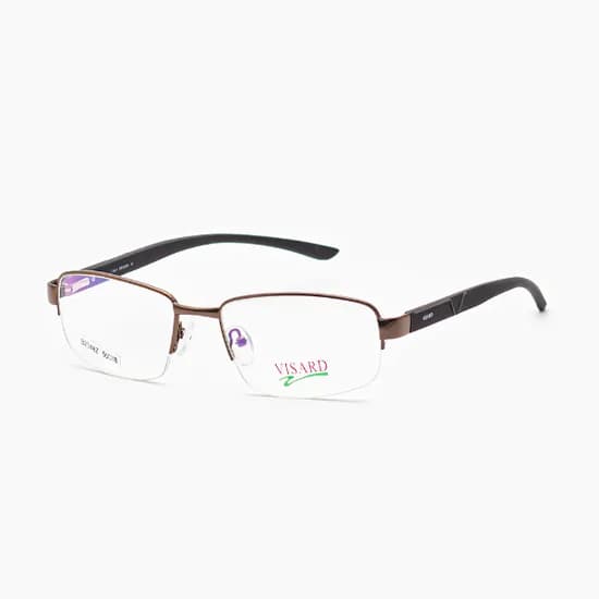Armação para Óculos de Grau Visard B2348Z C2 Tamanho 56-18-138MM - Marrom e Preto