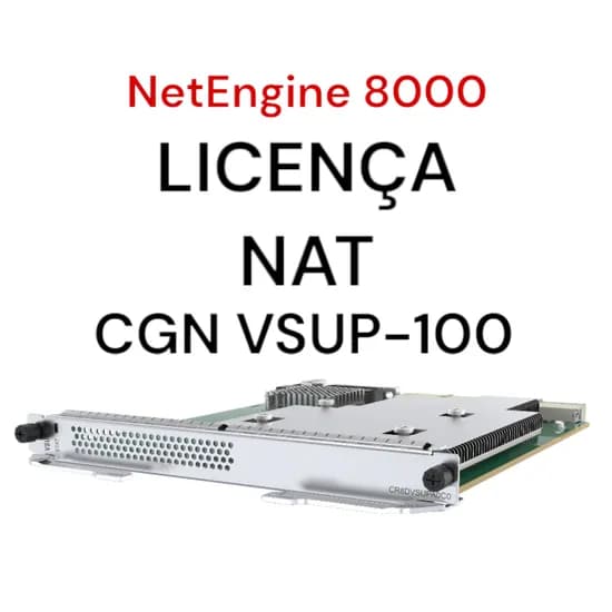 Huawei NET8000 M4 Licença CGN Nat VSUP-100 (A10)IPV4 IPV6 1M