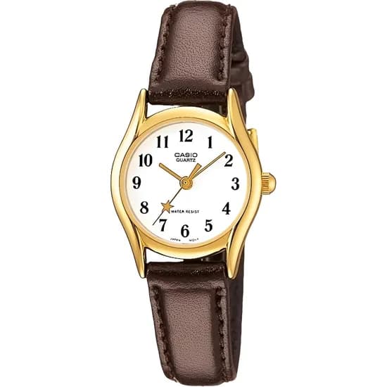 Relógio Casio LTP-1094Q-7B4RDF Analógico Feminino - Branco/Dourado/Marrom