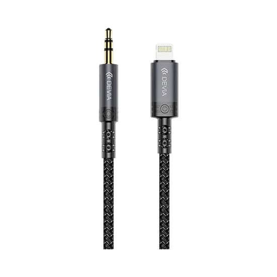 Cable de Audio Digital Devia Ipure Series EC619 Lightning A 3.5 MM 1 Metro Negro