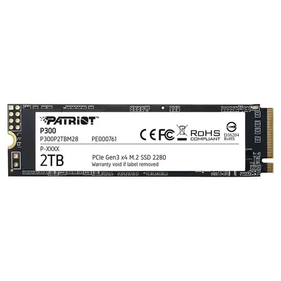 SSD M.2 Patriot P300 2TB Nvme PCI-Exp GEN3 - P300P2TBM28