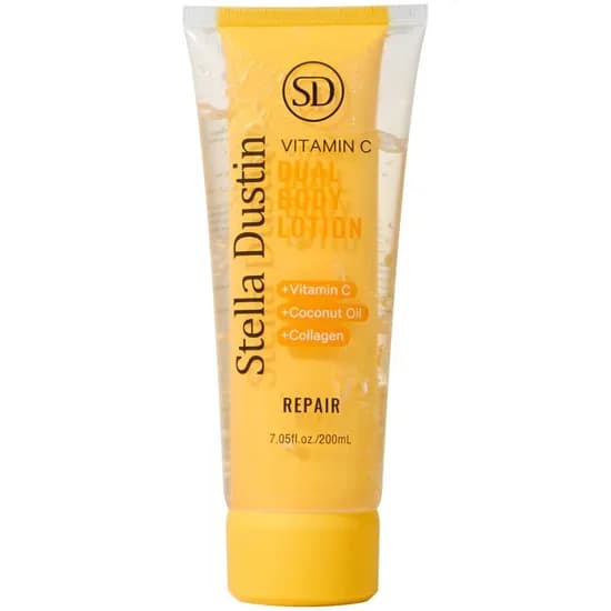 Gel Corporal Stella Dustin Dual Body Lotion Vitamin C Repair - 3 Em 1 - 200 ML