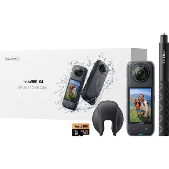 Câmera INSTA360 X4 Action Cam Cinsabma Explorer Bundle X412