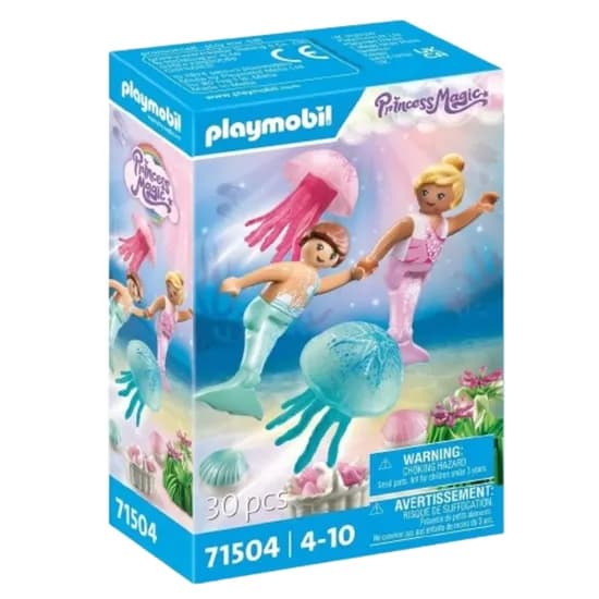 Brinquedo Playmobil Sereia para Crianças com Água-Viva