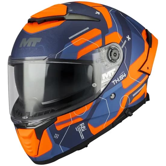 Capacete MT Helmets Thunder 4 SV Lumex C24 - Fechado - Tamanho L - com Óculos Interno - Matt