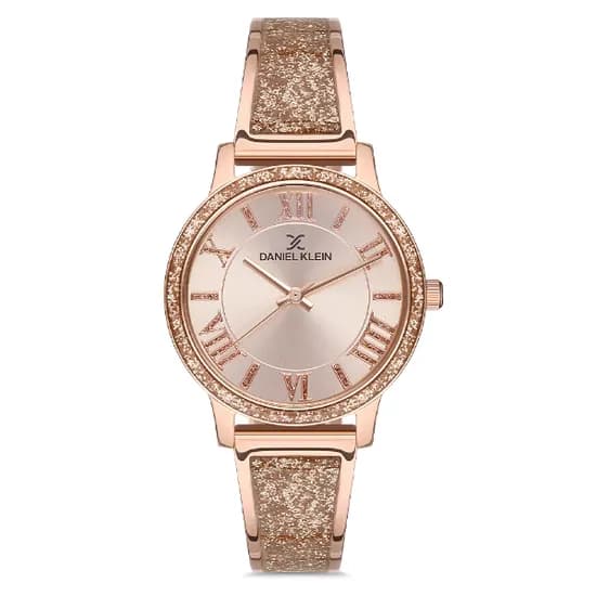 Relógio Analógico Feminino Daniel Klein DK.1.12726-4 Premium Ladies / Pulseira de Aço Inoxidável - Rose Gold
