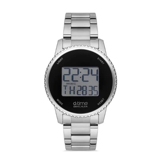 Relógio Digital Masculino Daniel Klein D:Time DK.1.12639-1 - Prata/Preto