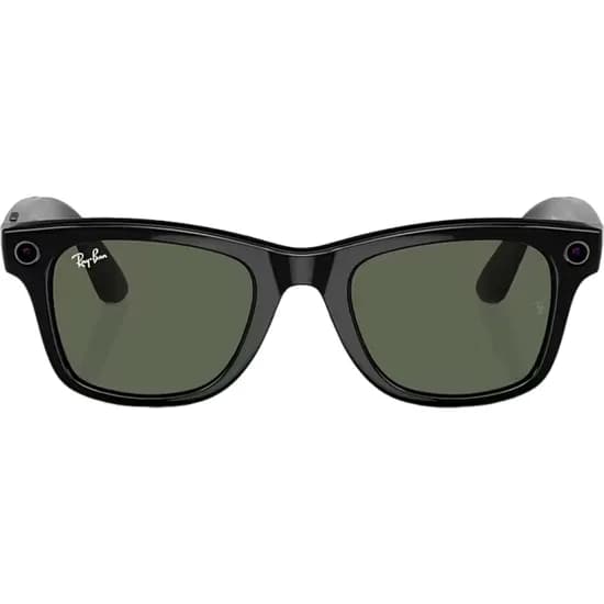 Óculos de Sol Smart Ray-Ban Meta Wayfarer RW4006 - Shiny Black/G-15 Green