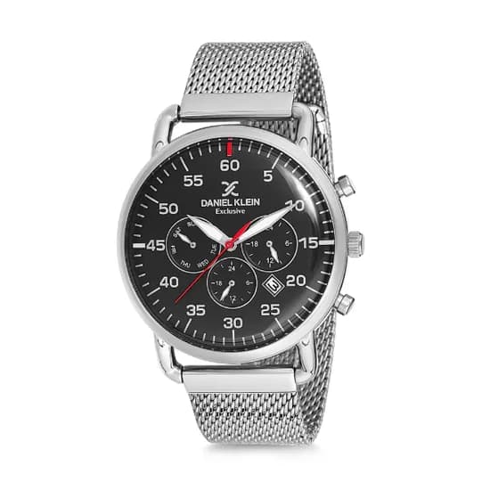 Relógio Analógico Masculino Daniel Klein Exclusive DK12127-3 - Prata e Preto