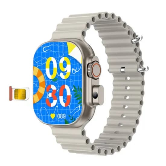 Relogio Inteligente Smartwatch BW9PRO Mywatch+ / 49MM / Sim Card / Wifi / Bluetooth 5.0 / Camera 2MP / Chamada de Video - Audio / 400MAH - Cinza