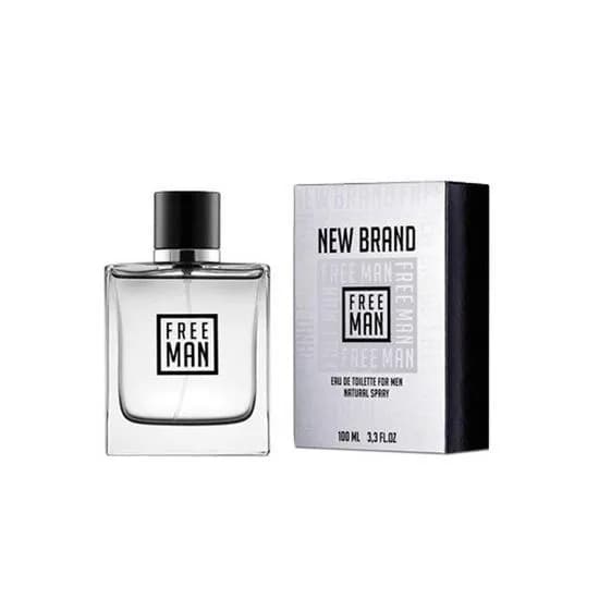 Perfume New Brand Free Man Eau de Toilette Masculino 100ML