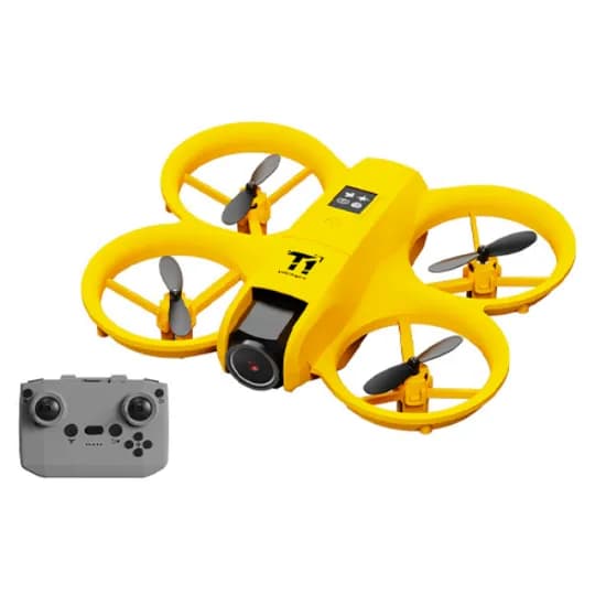 Mini Drone Aircraft Mini T1 Aerial com Camera / Controle Remoto / App KY Ufo - Amarelo