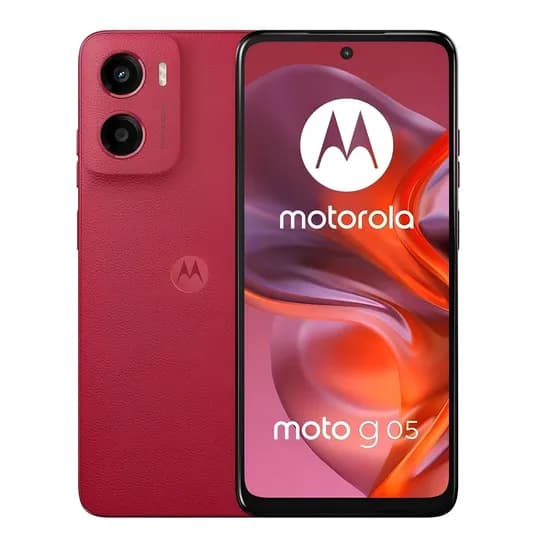 Celular Motorola Moto G05 XT2523-4 - 4/256GB - 6.67" - Dual-Sim - Vermelho - (Carregador 3 Pin Eu)