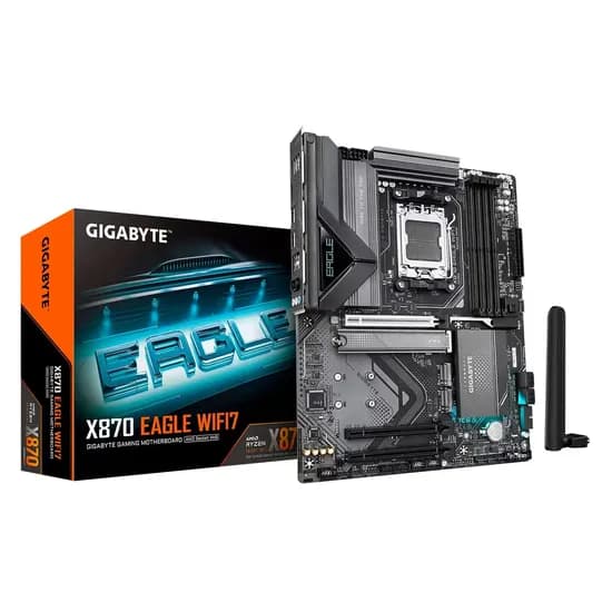 Placa Mãe Gigabyte X870 Eagle Wifi 7 4XDDR5 Socket AM5 Chipset AMD X870 ATX