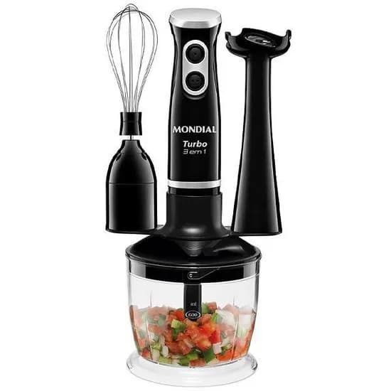 Mixer Mondial M-14 Turbo 3 Em 1 Preto 110V