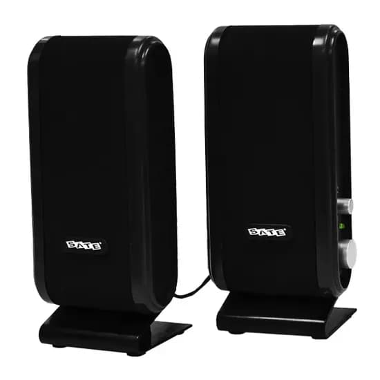 Speaker Satellite s-001 com 2 Watts RMS USB/Mini Jack 3.5 MM - Preto