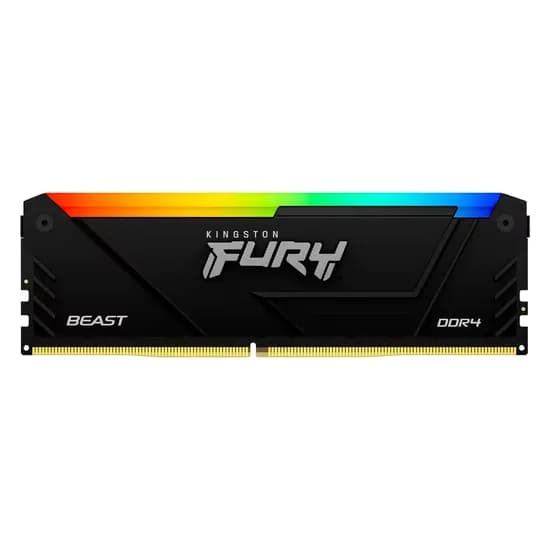 Memória Ram Kingston Fury Beast RGB 8GB DDR4 3600 MHZ - KF436C17BB2A/8