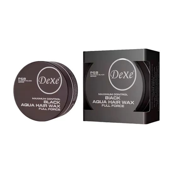 Cera Capilar Dexe Aqua Hair Wax - Maximum Control Black - 150GR