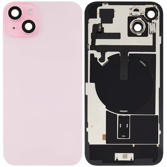 Tapa Trasera iPhone 15 Pink Con Flex NFC