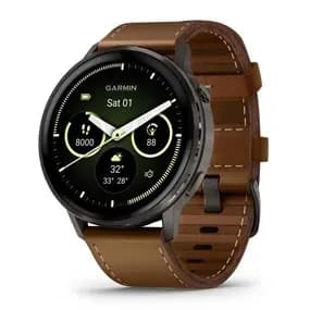 Garmin Reloj GPS Venu 4 010-03014-03 45MM Slate Brown Leather