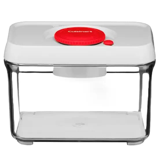 Pote para Alimentos Cuisinart REC32R Retangular Borda Vermelha 1L