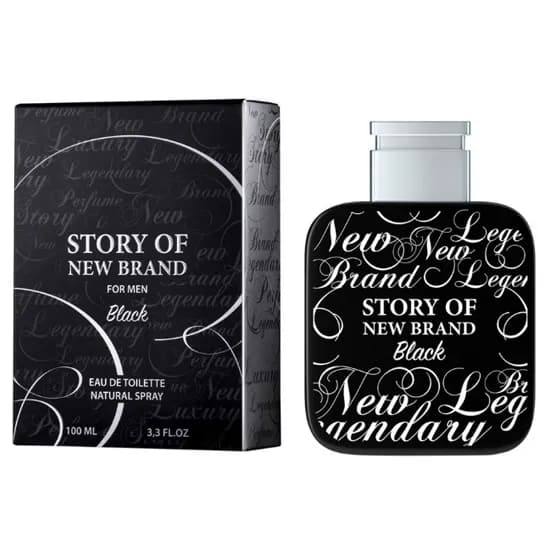 Perfume New Brand Story Of New Brand Black Eau de Toilette Masculino 100ML