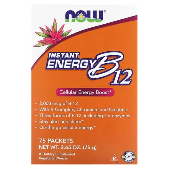 Now Vitamina B12 2000MCG Instant Energy 75 Unidades