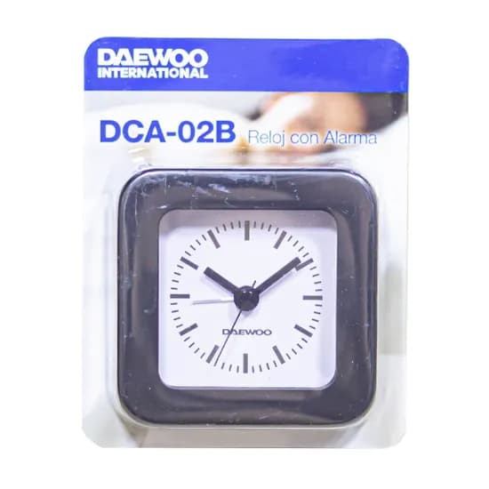 Relógio com Alarme Daewoo International DCA-02B - Preto