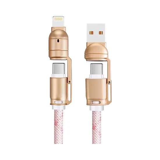 Cable G-Tide Bullet Power WC155-5 4 En 1 1.5 Metros Rosa