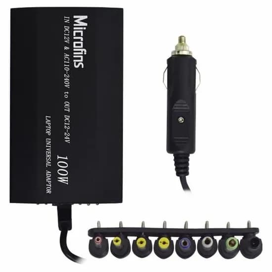Cargador p/Notebook Microfins HR1009 100W Universal p/Auto