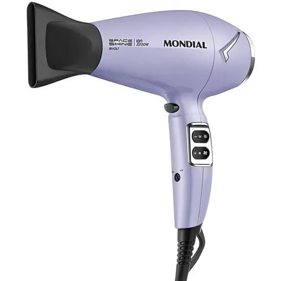 Secador de Cabelo Mondial Space Shine SC-21-Bi 2.200 Watts Bivolt - Roxo