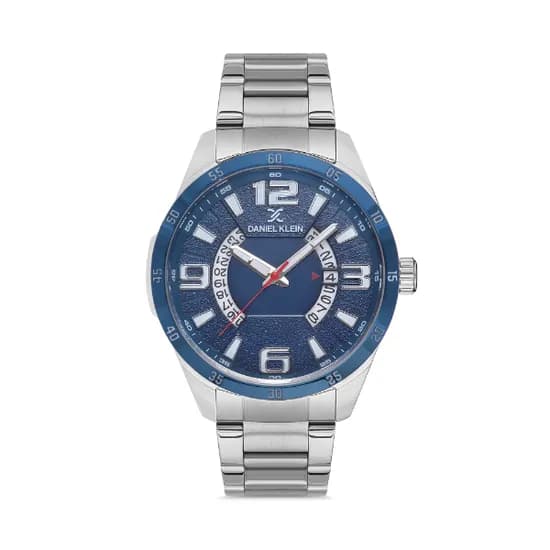 Relógio Analógico Masculino Daniel Klein Premium DK.1.12586-3 - Prata/Azul