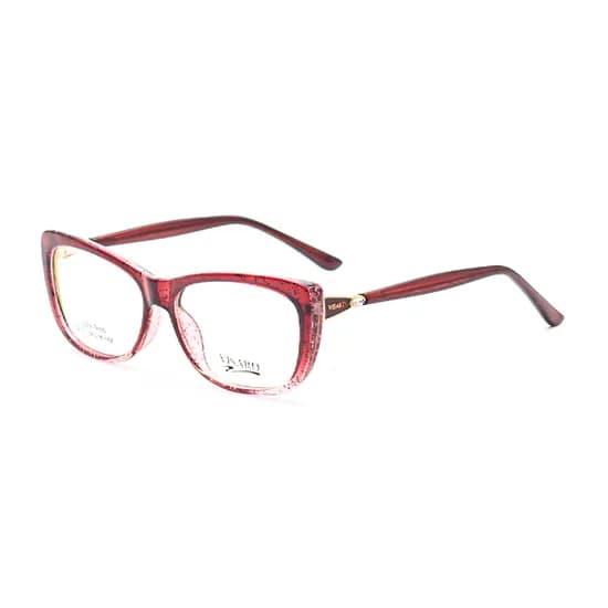 Armação para Óculos de Grau Visard 9117 C-6 Tam. 56-16-142MM - Vermelho/Animal Print