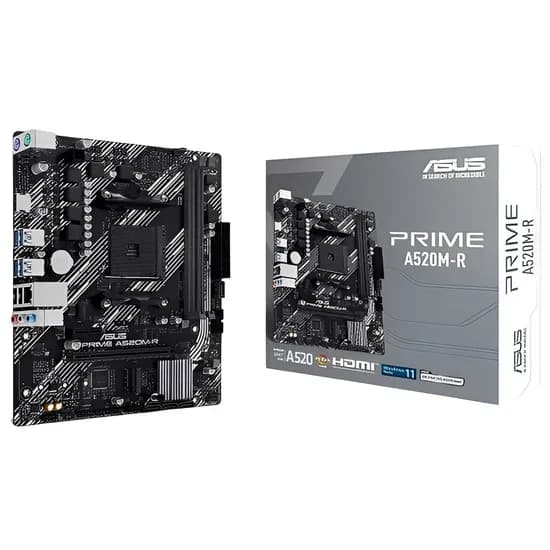 Placa-Mãe Asus Prime A520M-R AM4 DDR4